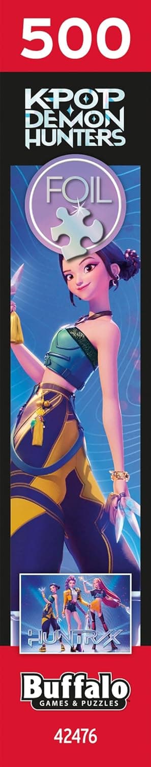 Thumbnail 6 de Buffalo Games “for The Fans” 500-Piece K-pop Demon Hunters Foil Jigsaw Puzzle