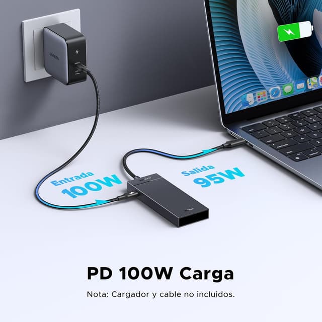 Thumbnail 3 de UGREEN 10Gbps Hub USB C 4 Puertos con Carga Rápida ⚡