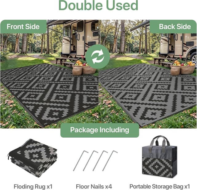 Detalle 2 de GENIMO Outdoor Rug 240 x 300cm waterproof