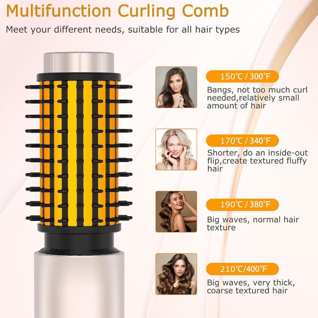 Thumbnail 1 de ALLJIA Pro Cordless Curling Brush 7000mAh