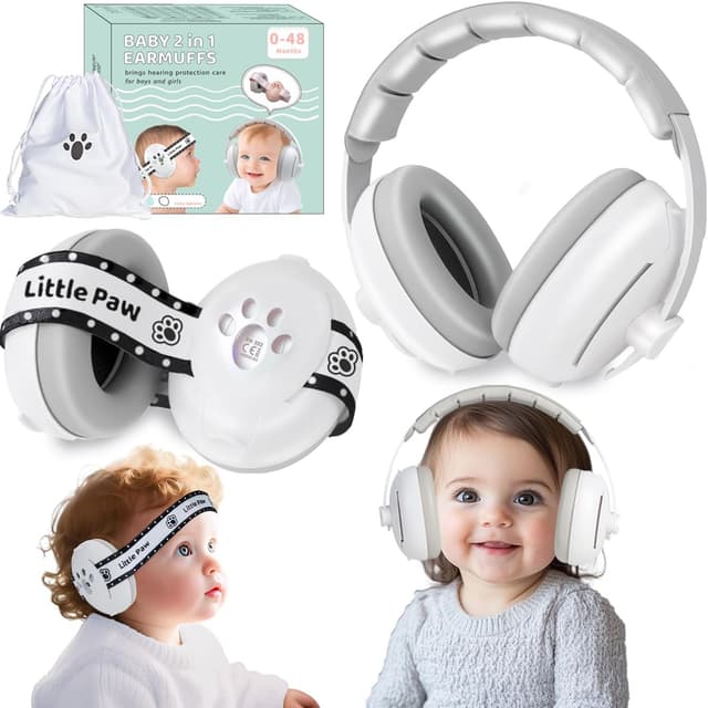 Detalle de Dekukar 2-in-1 baby ear defenders, 26 dB