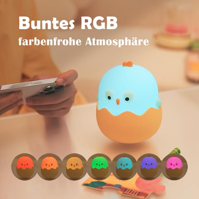 Detalle 2 de Beek Nachtlicht Kinder Stilllicht Eierschalenform