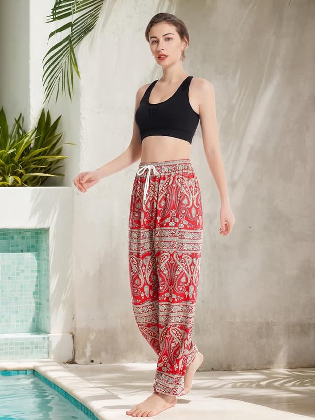 Thumbnail 6 de QIANXIZHAN Women’s Harem Pants (Boho Palazzo Joggers) with Pockets