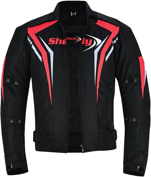 Detalle 2 de Shelly Premium Men’s Motorcycle Jacket for Adventure & Touring (Cordura textile, windproof)