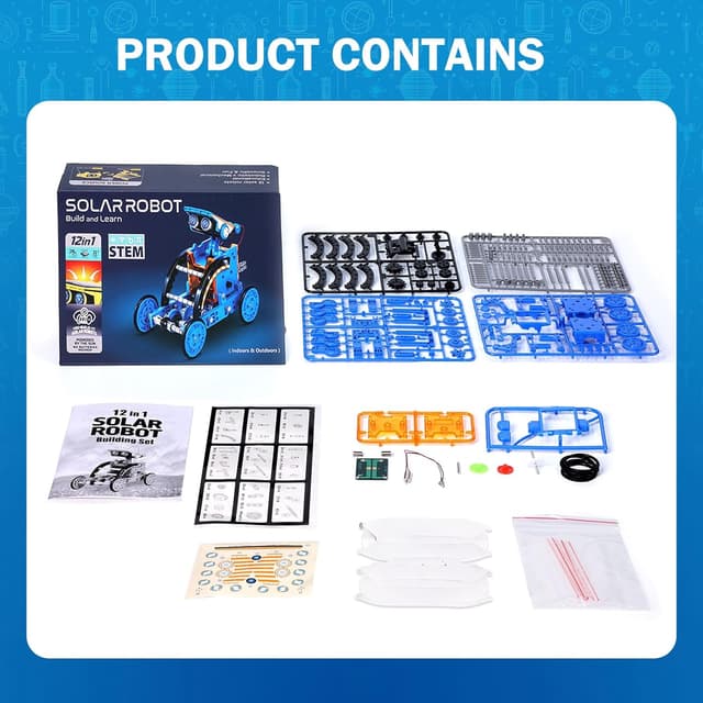 Thumbnail 6 de OMWay 12-in-1 Solar Robot STEM Kit for Ages 8–12 🤖