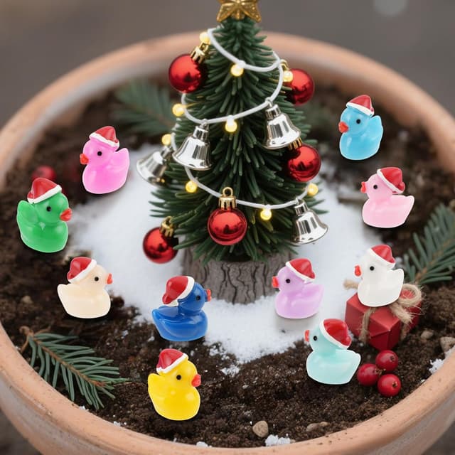 Thumbnail 5 de Mini Resin Duck Figures 100-Pack 🐤