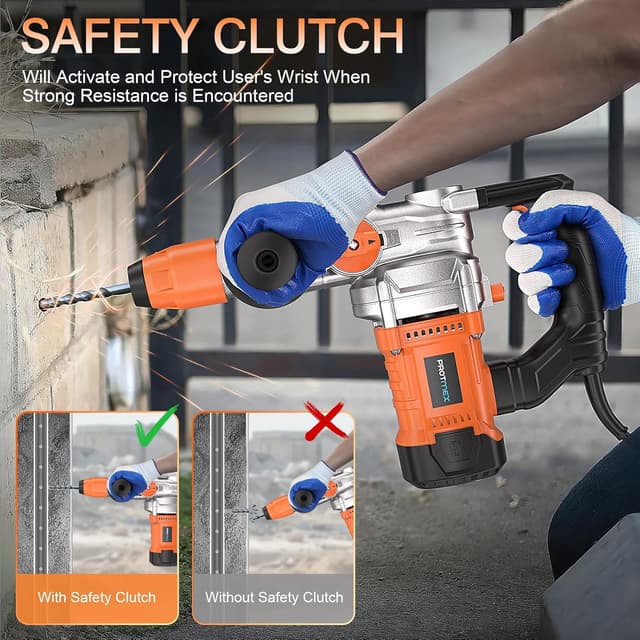 Detalle de Protmex SDS Plus hammer drill 1500W