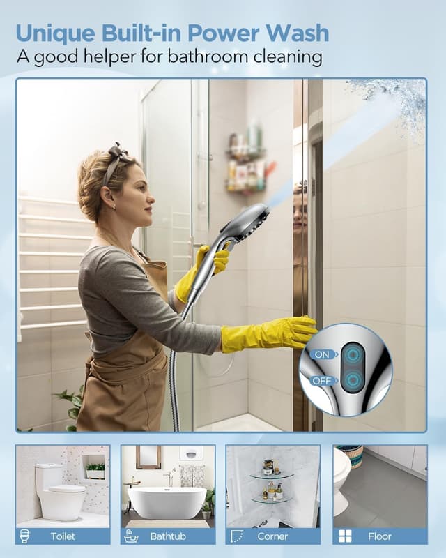 Thumbnail 3 de MakeFit Dual Handheld Shower Head Combo ⌚💧