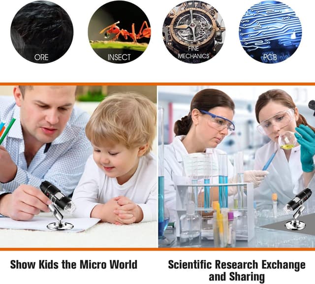 Thumbnail 6 de Jiusion microscopio 40–1000× USB