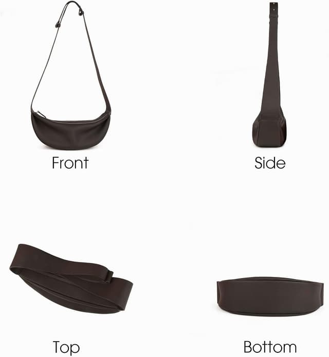 Detalle de DONNAIN Genuine Leather crossbody bag 30cm