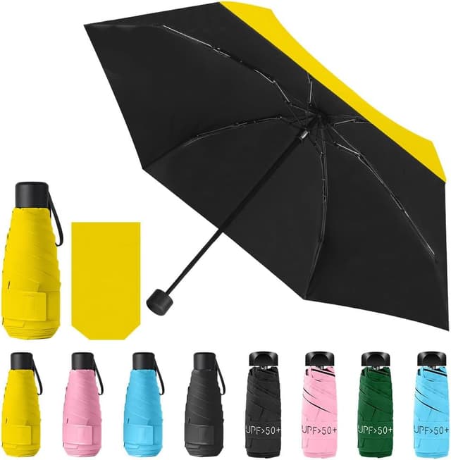 Detalle de Vicloon mini ombrello portatile pieghevole antivento con protezione UV
