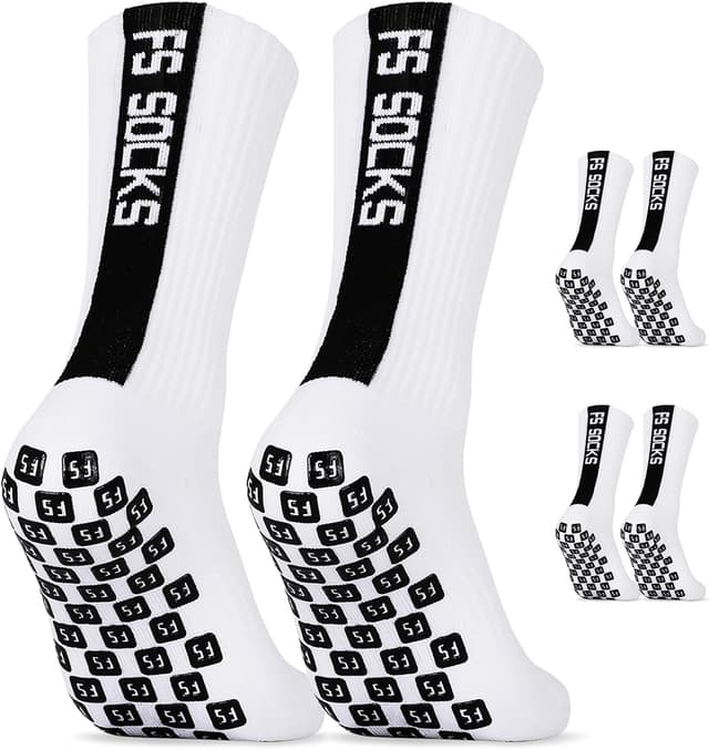 Detalle de AVABEST Chaussettes de sport antidérapantes lot de 3 (football, basket, rugby, trekking) 35-39 à 39-46