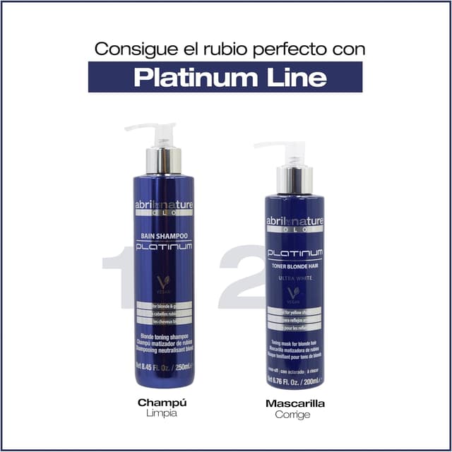 Thumbnail 5 de Abril et Nature Platinum Champú Profesional, para Cabellos Rubios 💜