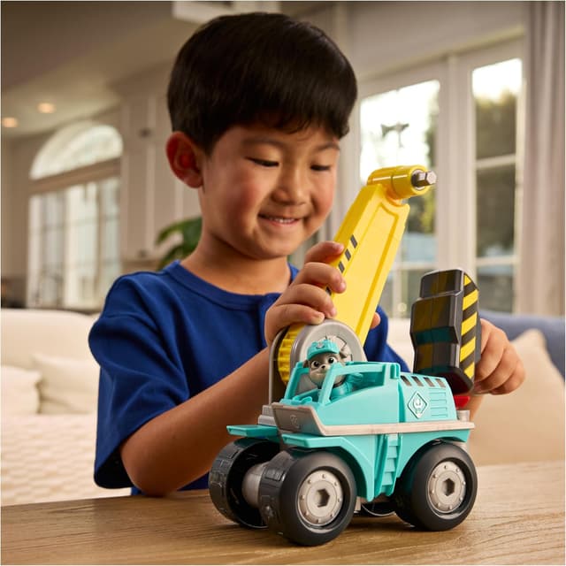 Detalle de Rubble & Crew Véhicule de démolition Molly (Motor) – voiture figurine Pat Patrouille à collectionner