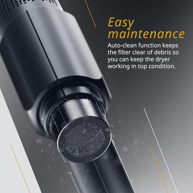 Detalle de Wahl Vanquish Cool Grey Hair Dryer with LED Display, Cool Shot & Auto-Clean