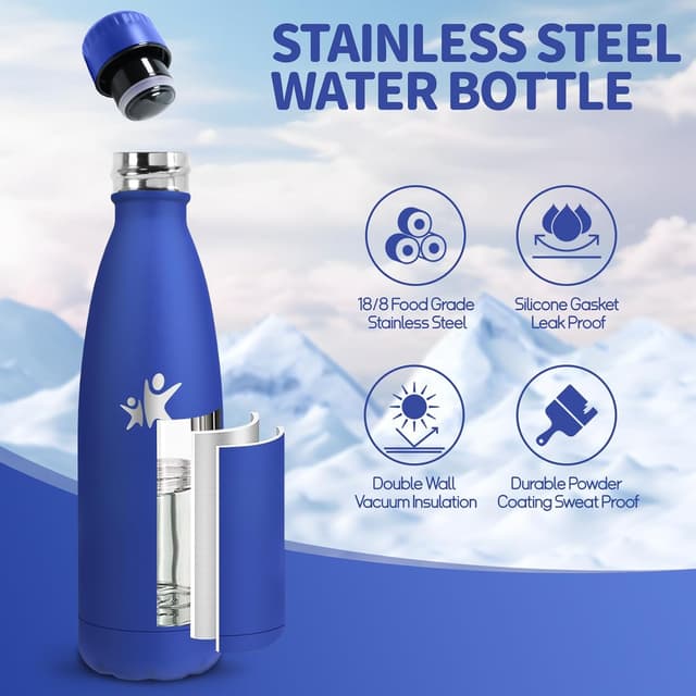 Detalle 2 de Motswedi Botella Térmica 500ml Acero Inoxidable 💧