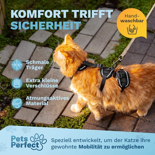 Detalle 2 de Pets Perfect Katzengeschirr S 🐾