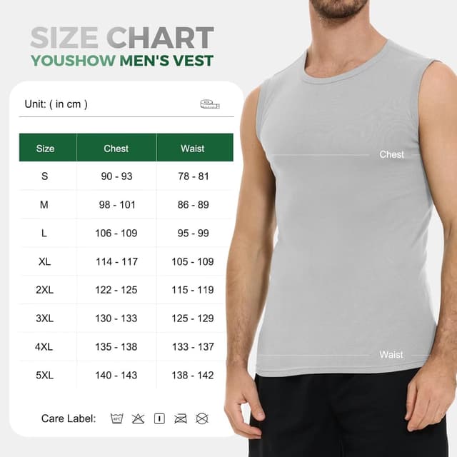 Thumbnail 4 de YouShow 3er Pack Unterhemd Herren 100% Baumwolle