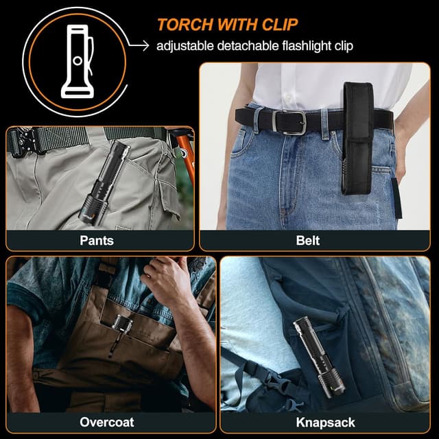 Detalle 2 de Relybo LED Torch 500000 Lumens ⌁ Flashlight