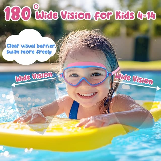 Thumbnail 4 de COOLOO Kids Swimming Goggles 180° HD Vision