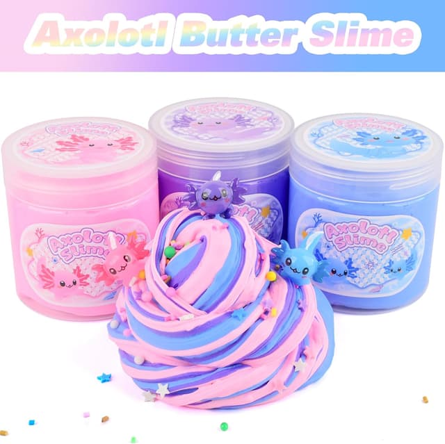 Thumbnail 3 de Axolotl Butter Slime Pack 3 Pack