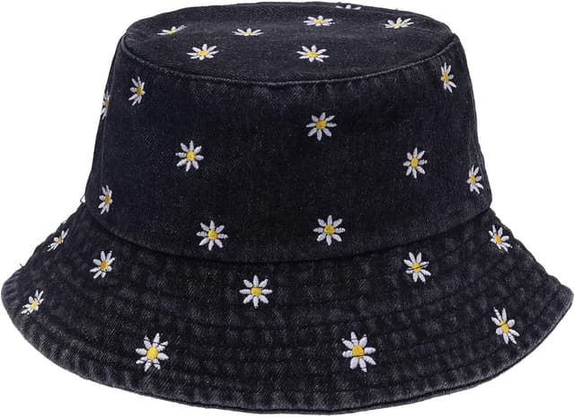 Thumbnail 6 de MILAKOO Fischerhut Damen Sommer faltbar – Unisex Bucket Hat aus Baumwolle/Denim mit Stickerei