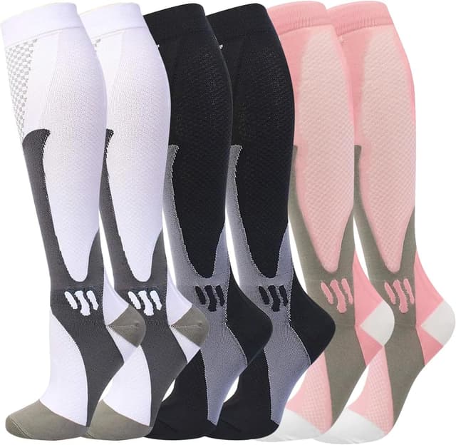 Thumbnail 5 de Gcbiger Compression Socks 20–30 mmHg (3 Pairs)