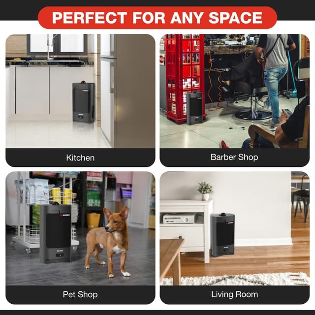 Detalle 2 de Gearwiz 1400W Touchless Automatic Vacuum Dustpan (Motion Sensor, Hands-Free) for Pet Hair & Debris