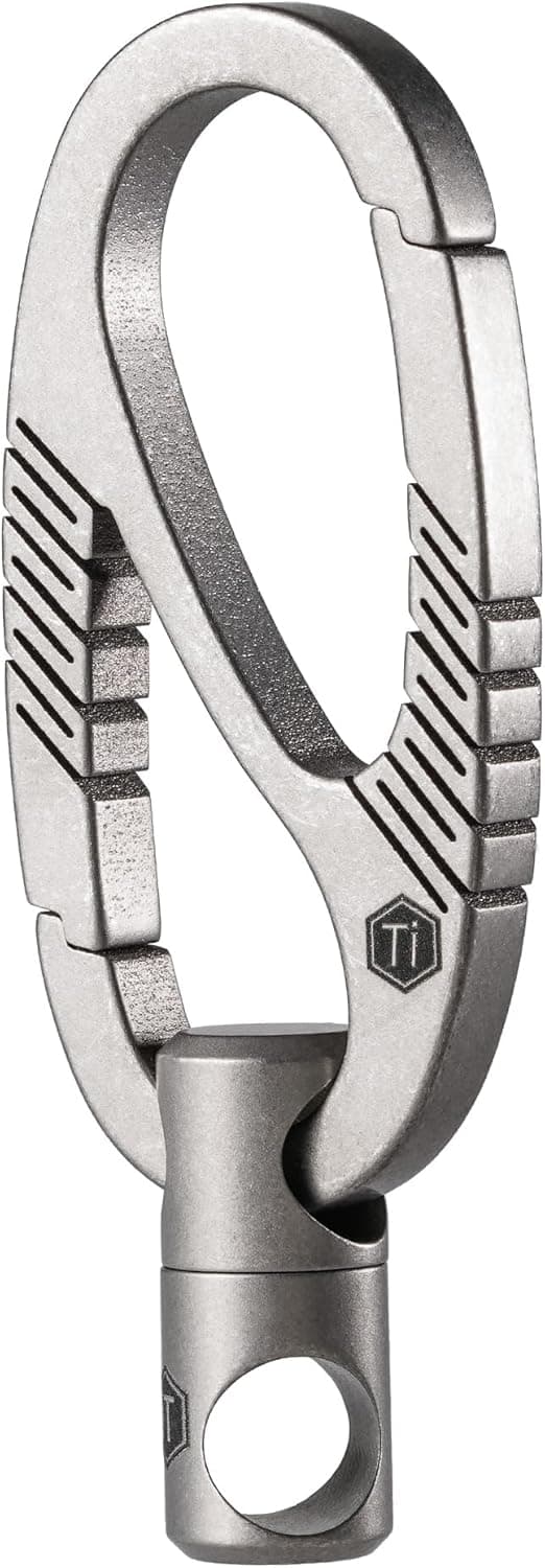 Detalle de KeyUnity KM08 Titanium Carabiner