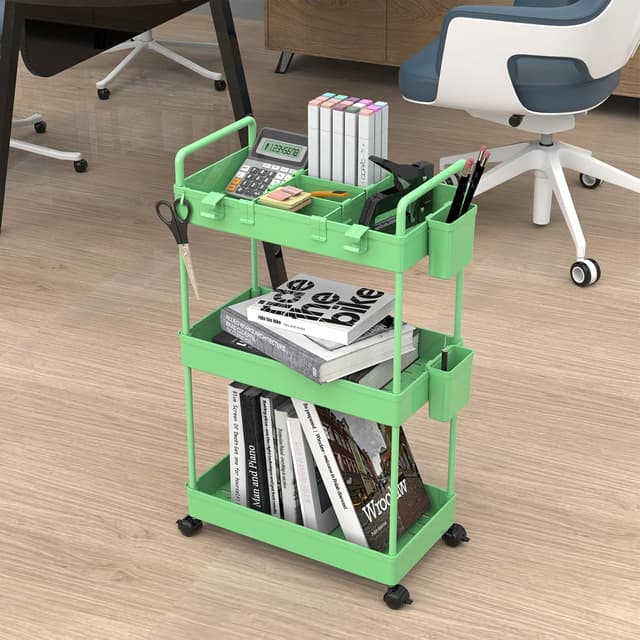 Thumbnail 6 de Ronlap Slim Storage Trolley 3-tier cart