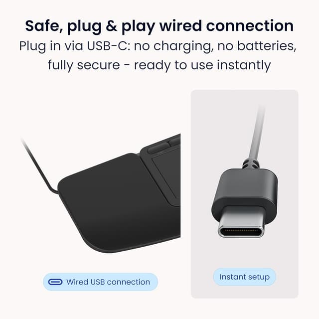 Detalle 2 de Contour Touch Ergonomic Touchpad Wired: touchpad ergonomico con appoggio comfort e controlli rapidi