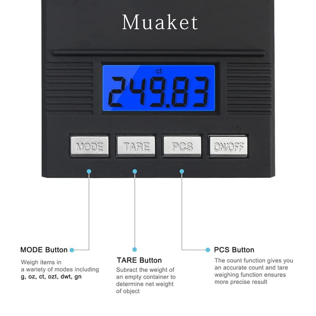 Detalle 2 de Muaket Feinwaage 50g ⚖