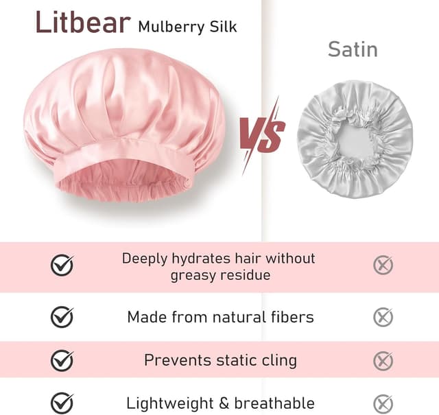 Thumbnail 6 de LitBear Silk Bonnet for Women 22 Momme