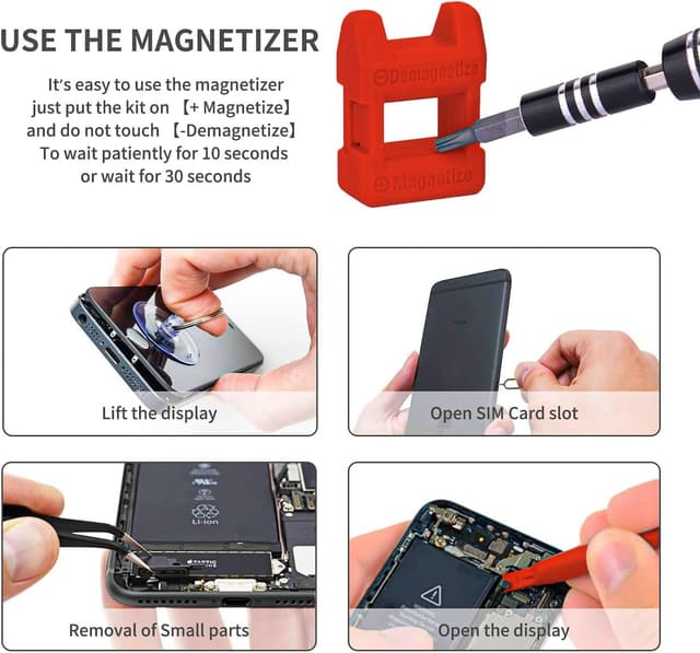 Detalle de Feinmechaniker Mini-Schraubendreher-Set Buvlizo 124 in 1 mit 103 Bits (PC, Laptop, iPhone & mehr)