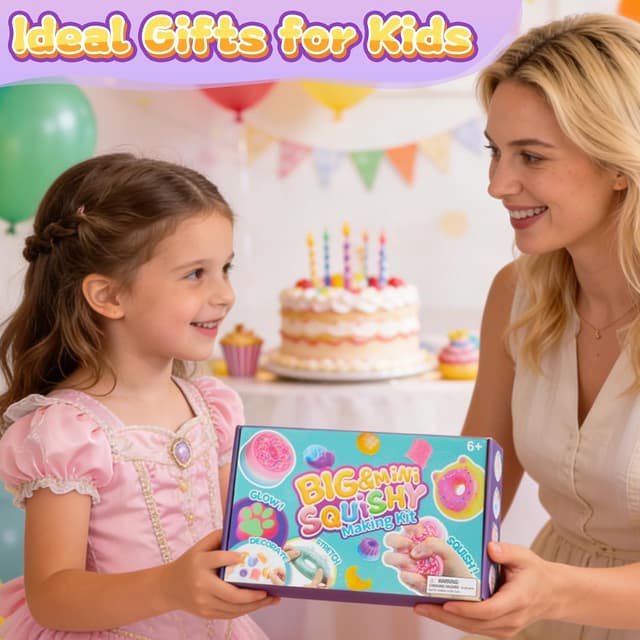 Thumbnail 6 de Liquid Silicone BIG Squishy Making Kit (480ml) with 9 Moulds – Glow-in-the-dark squishy DIY set for kids