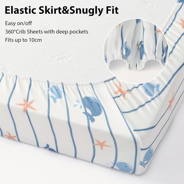 Detalle 1 de FIEMOL Baby Spannbettlaken Beistellbett 83x50 cm