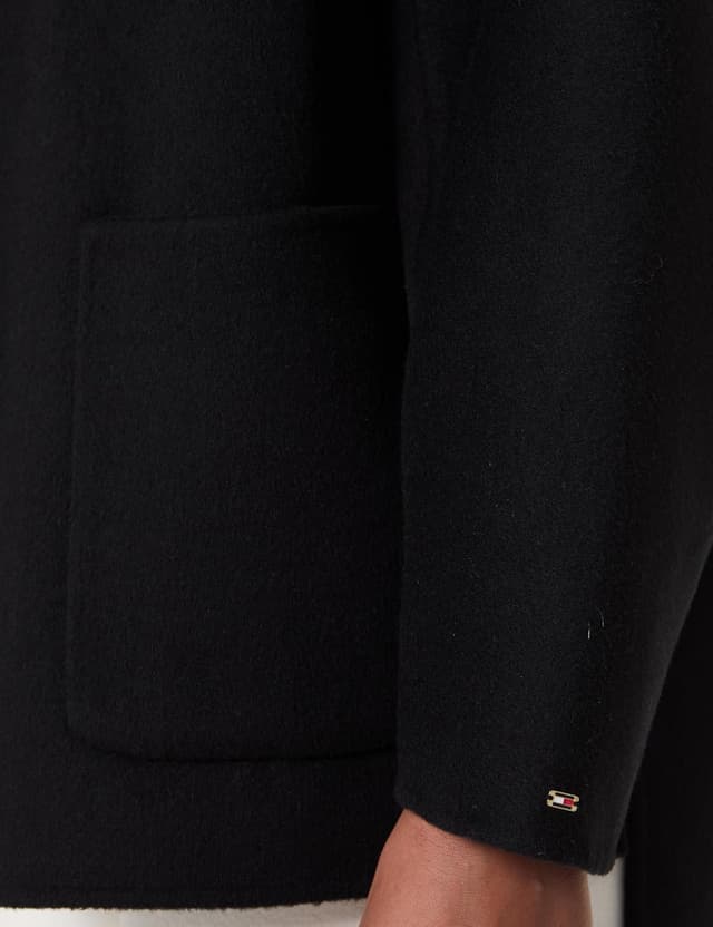 Detalle 2 de Tommy Hilfiger Df Wool Gb Funnel Nk Coat Ww0ww47758 : manteau femme en laine, esprit durable