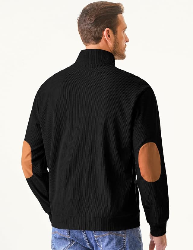 Detalle 2 de JMIERR Corduroy Quarter-Button Sweatshirt with Pockets
