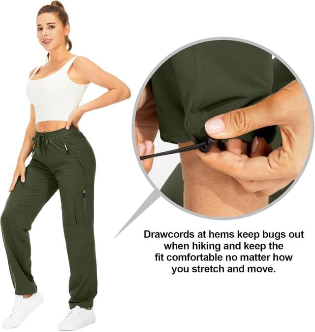 Detalle 2 de yeyity Wanderhose Damen Quick-Dry Funktionshose