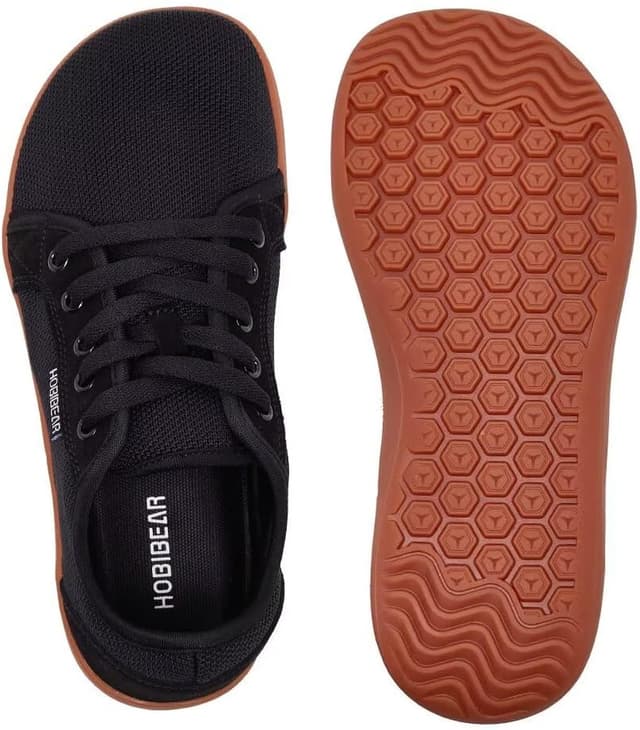 Detalle de HOBIBEAR Unisex Wide Barefoot Shoes – lightweight minimalist walking & trail trainers