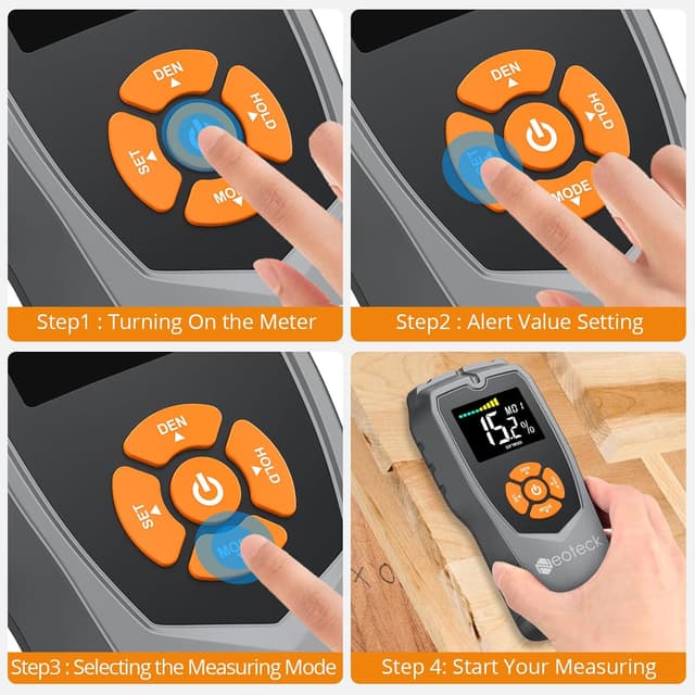 Thumbnail 4 de Neoteck Pinless Moisture Meter 50mm