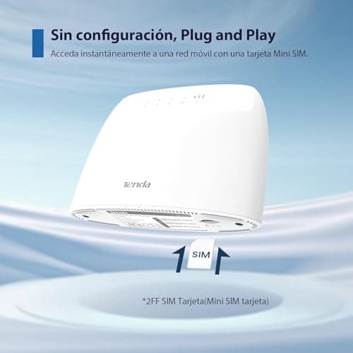 Detalle 2 de Tenda 4G03 Router 4G LTE 📶 Velocidad 300Mbps, WiFi 2.4GHz