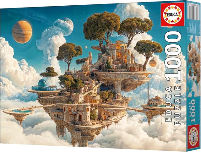 Thumbnail 4 de Educa 🧩 Puzzle 1000 Piezas Reino de Nubes con Pegamento