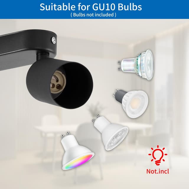 Thumbnail 3 de ANWIO Foco GU10 3 Focos Negro