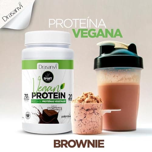Detalle 2 de Prote铆na Vegana Sabor Brownie Sport Live Drasanvi 馃崼