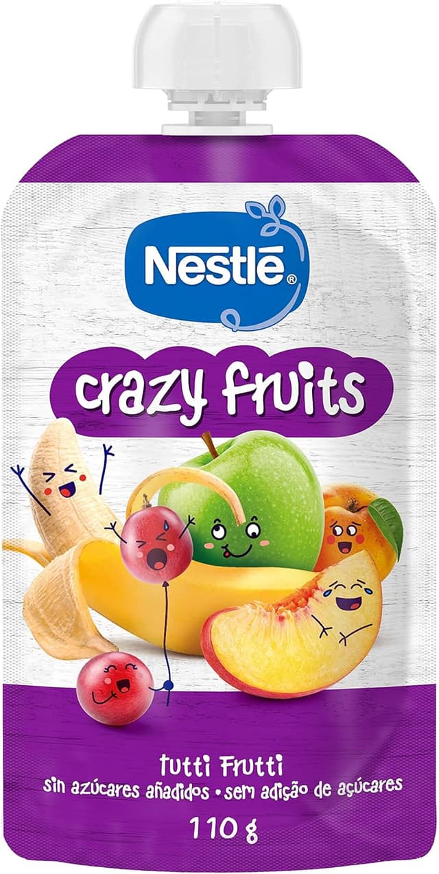 Detalle 2 de Nestlé Pure Crazy Fruits 110g - Pack de 8 🍓🍍