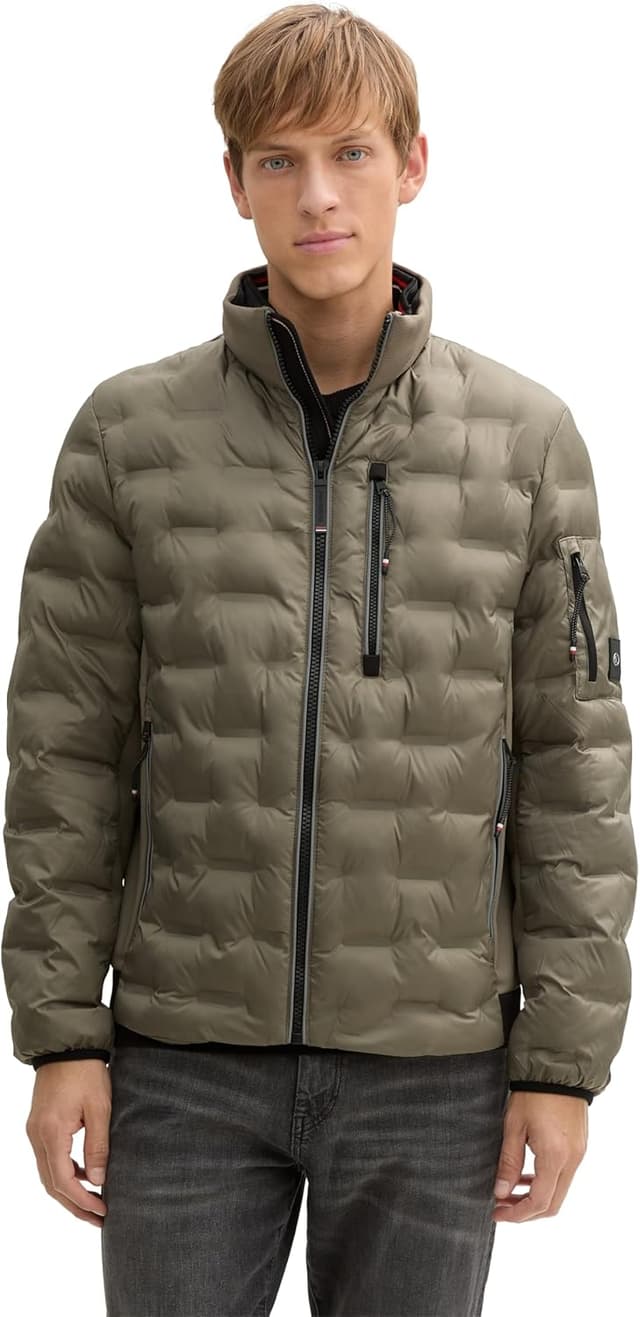 Detalle de TOM TAILOR 1044092 Giacca uomo idrorepellente con colletto alla coreana