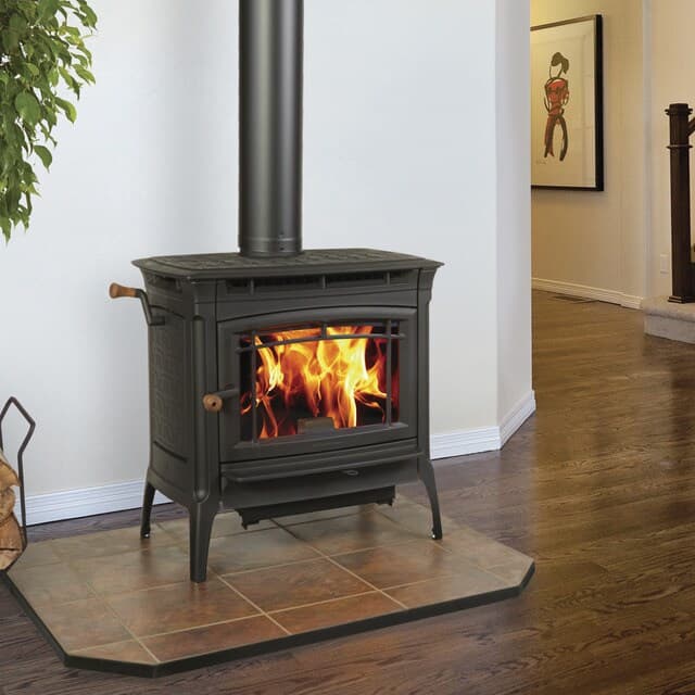 Detalle de Hergom Manchester estufa de leña 12,5 kW