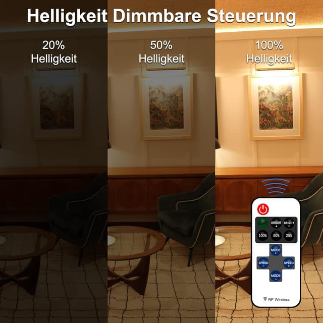 Thumbnail 2 de TTWAY COB LED Streifen 5 m 2700K Warmweiß