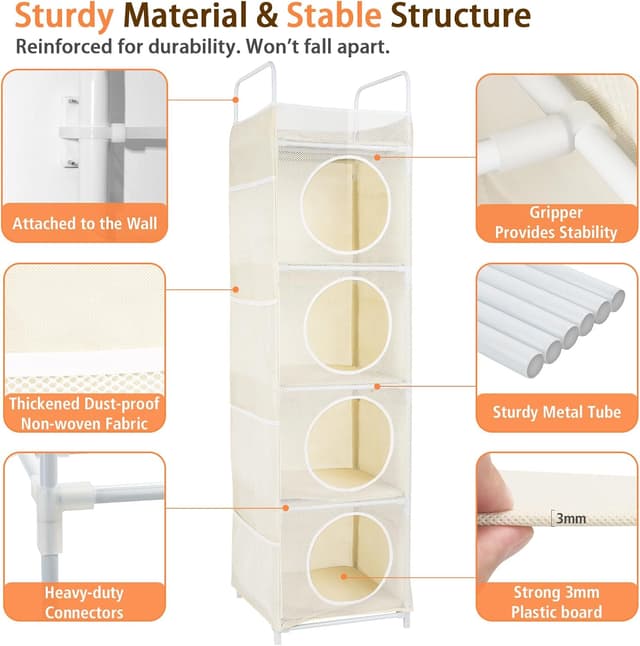 Thumbnail 4 de AXHOP Toy Storage 42x42x162cm